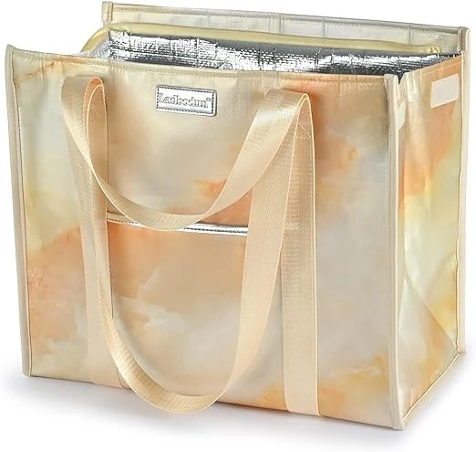Thermal Reusable Shopping Tote Bag, Thermal Insulation Cooler Bag, Waterproof