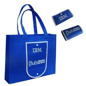 Terpakai nonwoven mesra boleh membeli-belah runcit beg dengan Zippered poket