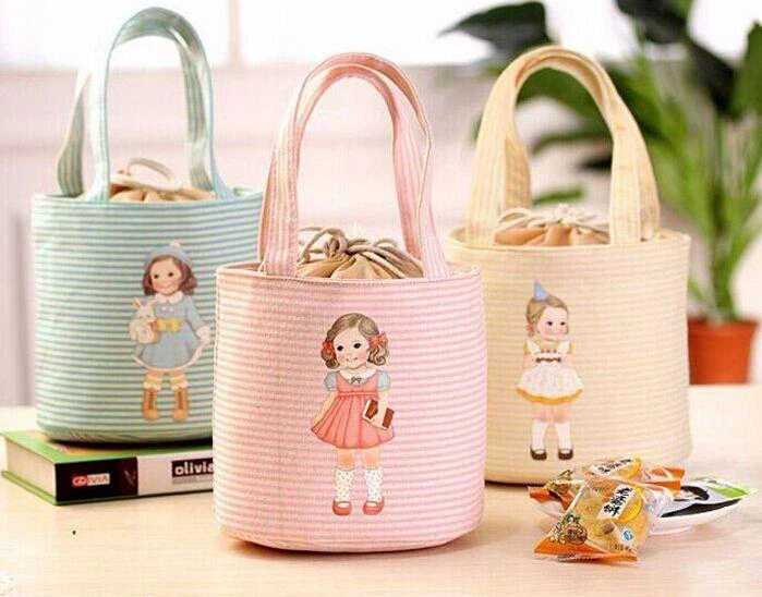 2017 China Manufactory baru fesyen mudah alih ditebat haba makanan berkelah kanvas makan tengahari sejuk beg untuk wanita lelaki kanak-kanak dengan harga yang murah